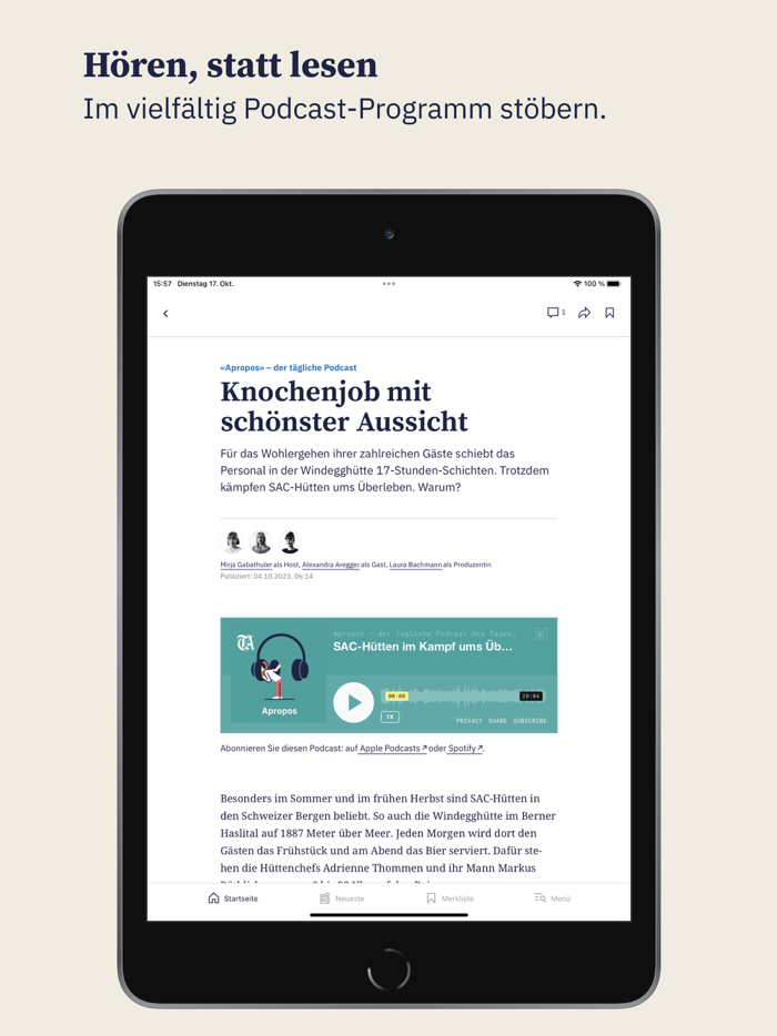 Tages-Anzeiger Nachrichten