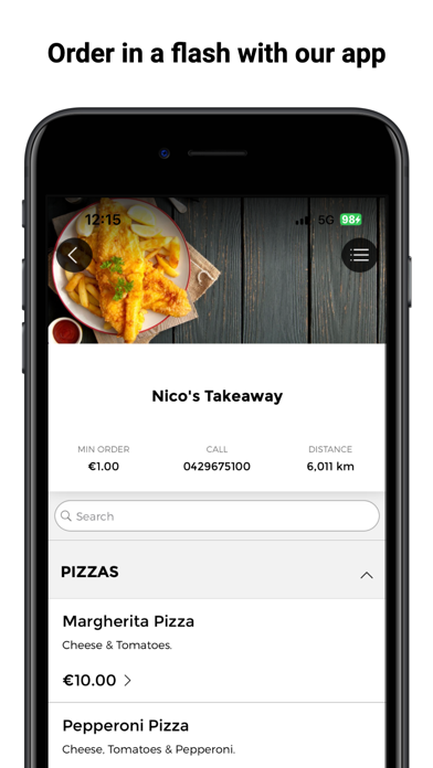 Nico's Takeaway Screenshot