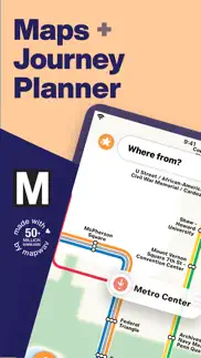 washington dc metro route map iphone screenshot 1