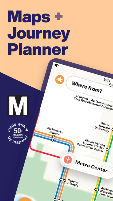 Screenshot #1 pour Washington DC Metro Route Map