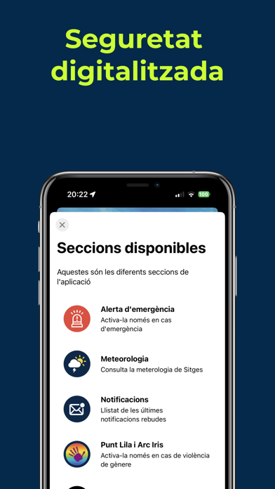Sitges ALERT Screenshot