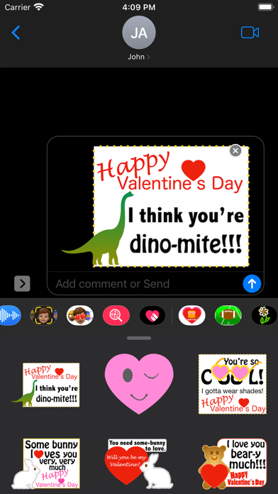cute Valentine greetings Screenshot