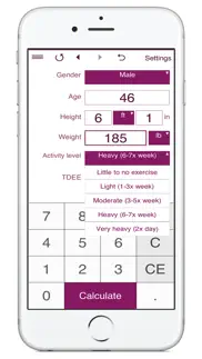 tdee calculator + bmr + bmi iphone screenshot 3