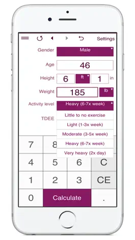 Game screenshot TDEE Calculator + BMR + BMI hack