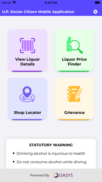 UP Excise Citizen App Screenshot