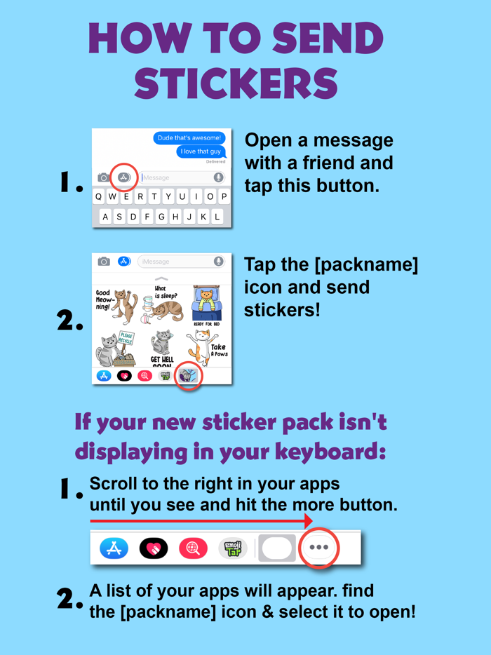 Doodlecats Cat Stickers