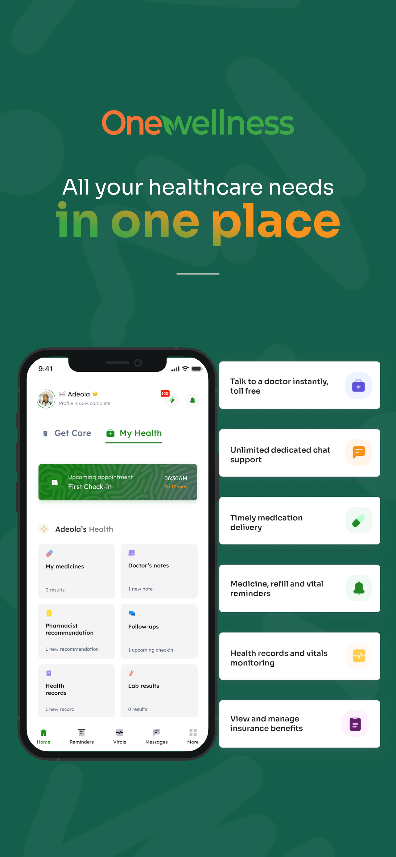 Onewellness: Health Partner