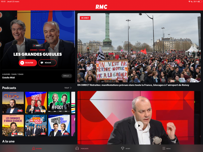 RMC Radio podcast actu foot