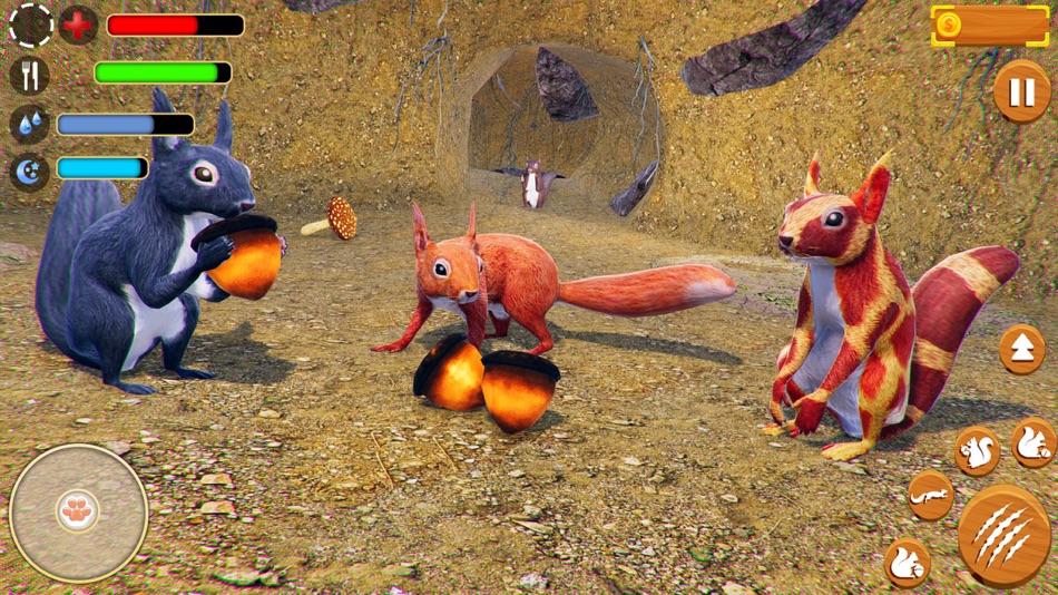 #2. Virtual Squirrel Family Sim 3D (iOS) Podle: Aqeel Anjum