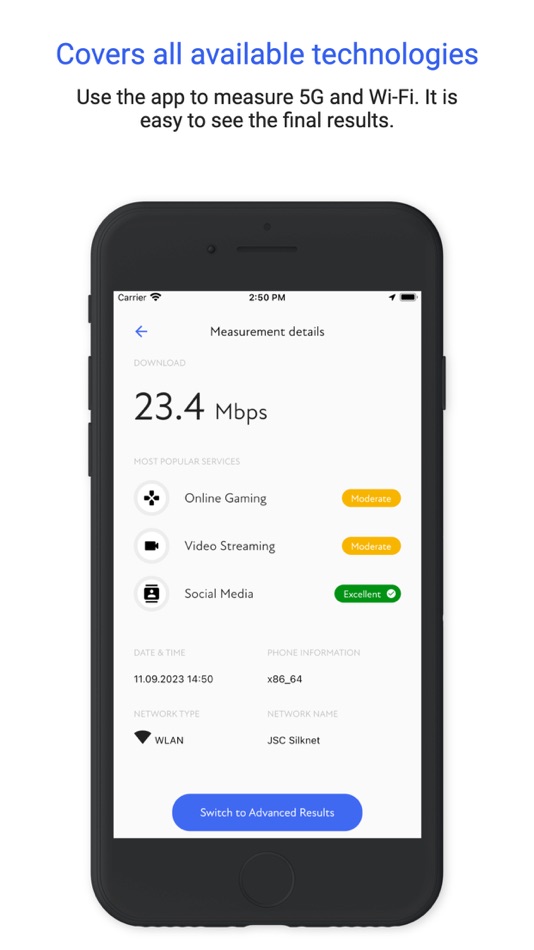 #5. Nettfart Mobile for 5G (iOS) 由: Nasjonal kommunikasjonsmyndighet