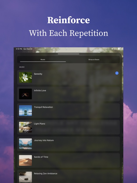 Affirmation Studio: Self Love iPad screenshot 2 - Health & Fitness app