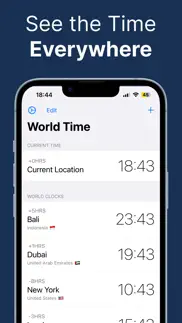 better clock: world timezones iphone screenshot 4