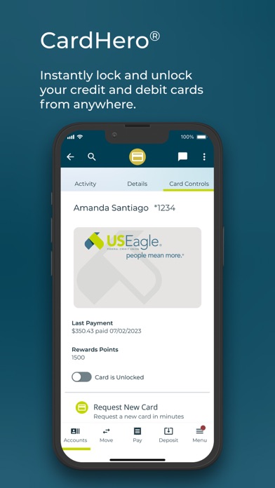 US Eagle Mobile Banking Screenshot