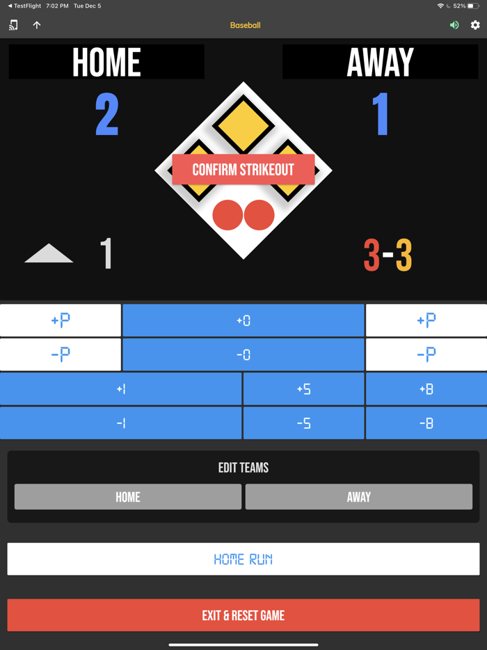 BT Baseball Controller