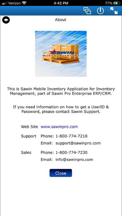 Sawin Mobile Inventory