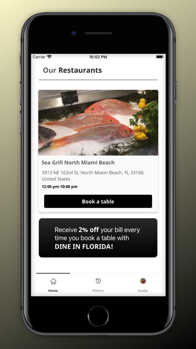 Dine In Florida Screenshot