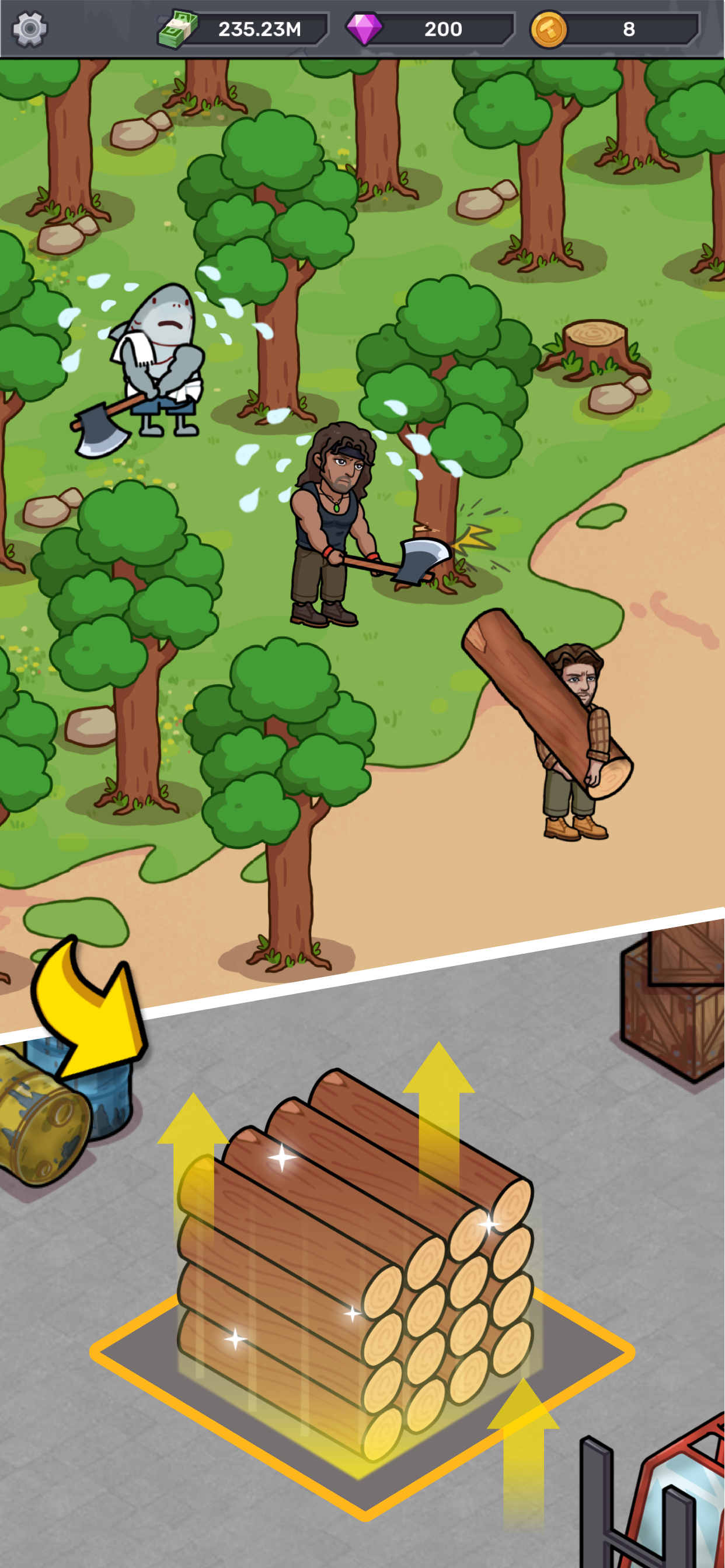 Lumber out