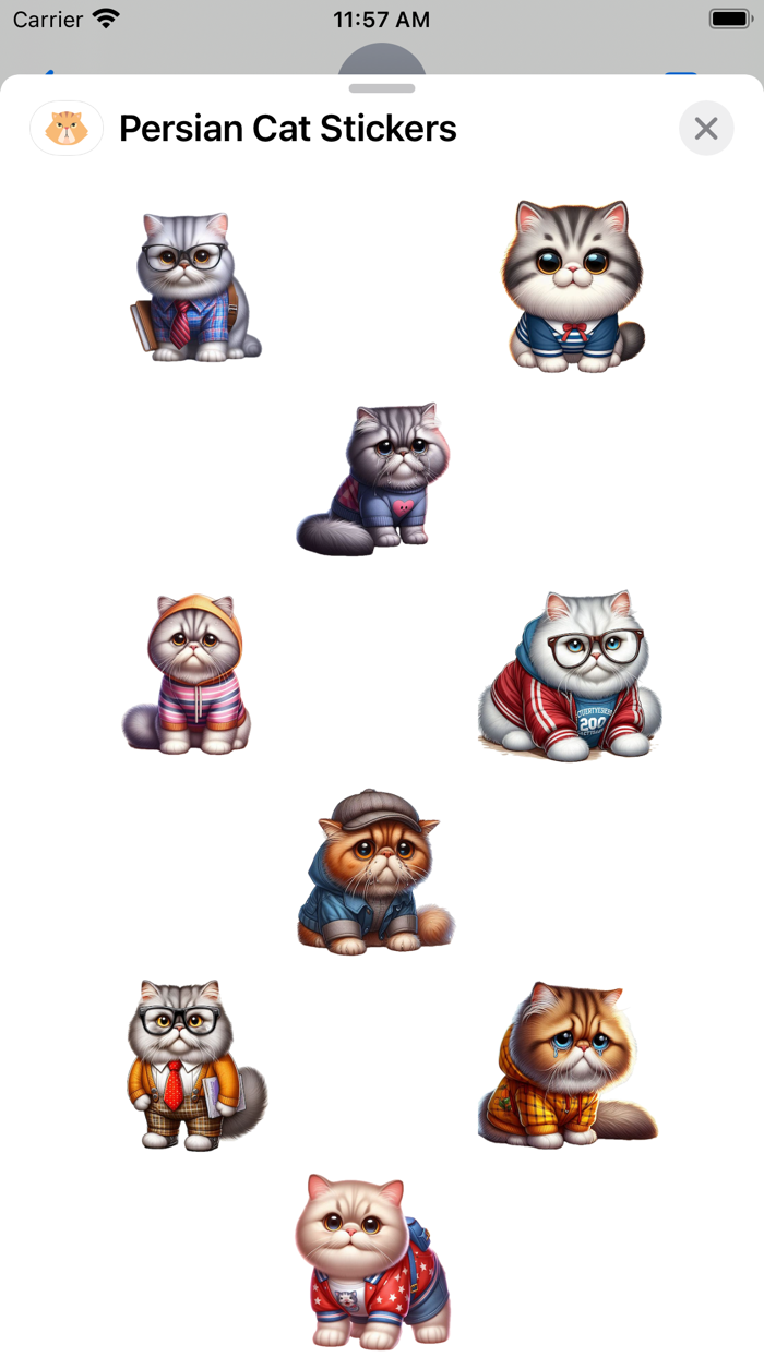 Persian Cat Stickers