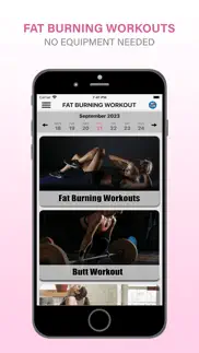fat burning workout iphone screenshot 1