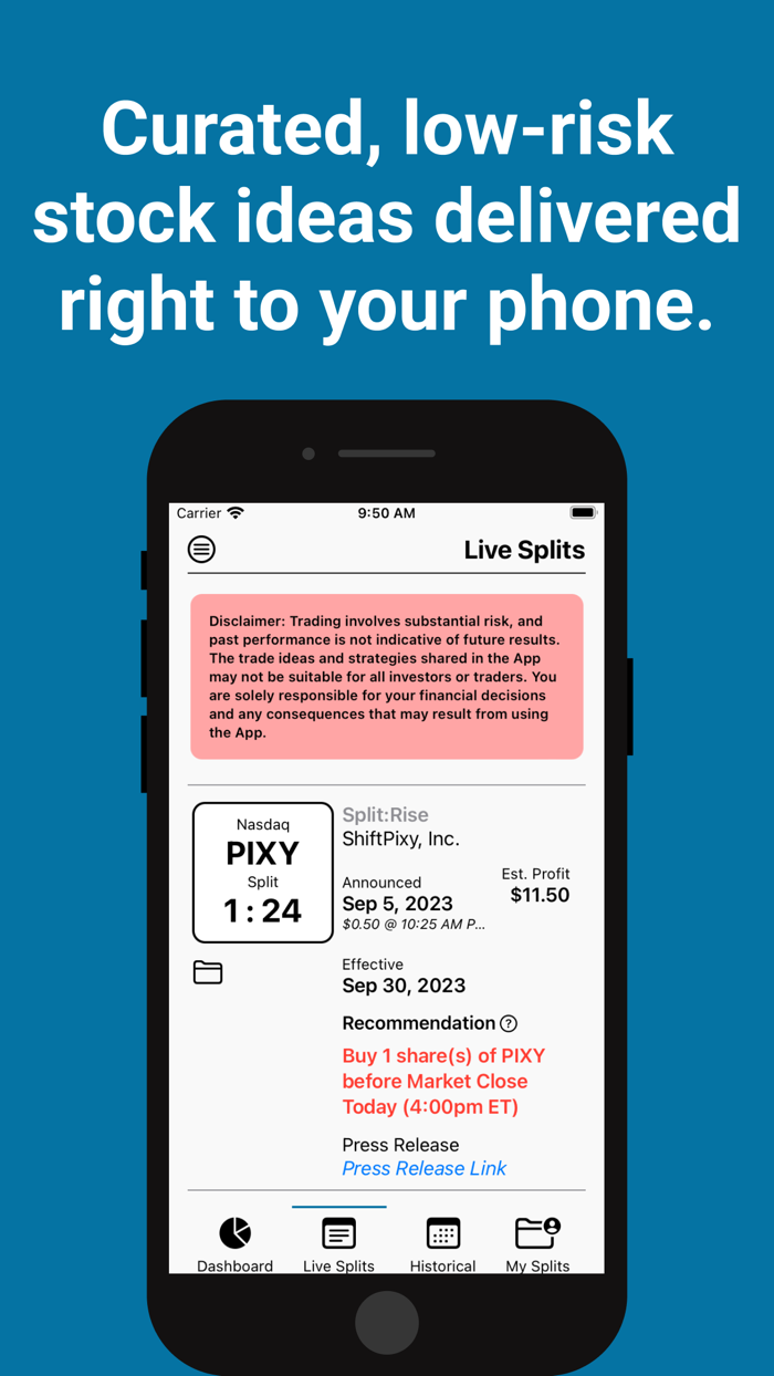 SplitRise - Bite-size Profits