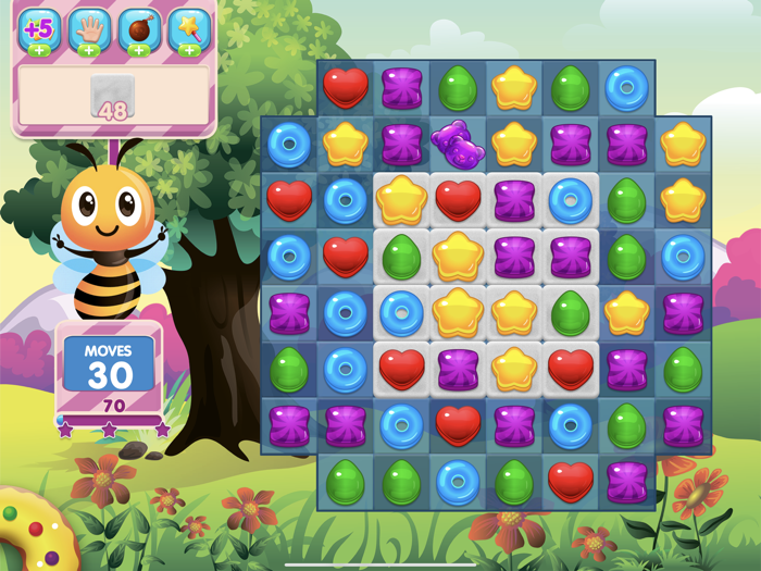 Bee Rush Match 3 Candy Puzzle