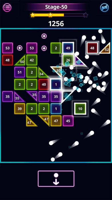 Screenshot #2 pour Brick Smasher: Brick Ball Game