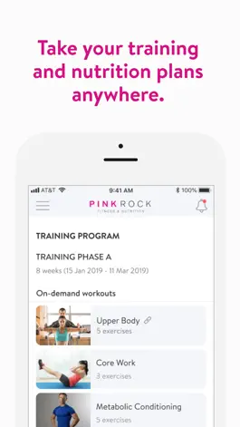 Game screenshot PinkRock Fitness and Nutrition hack