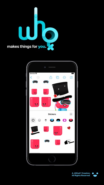 JWhoX GET Bubble Gum Sticker screenshot-3