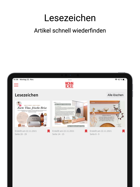 Wohnidee ePaper iPad app afbeelding 4