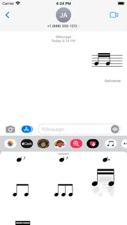 musical note sticker iphone screenshot 3