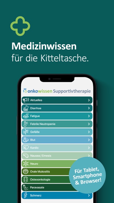 Supportivtherapie onkowissen Screenshot