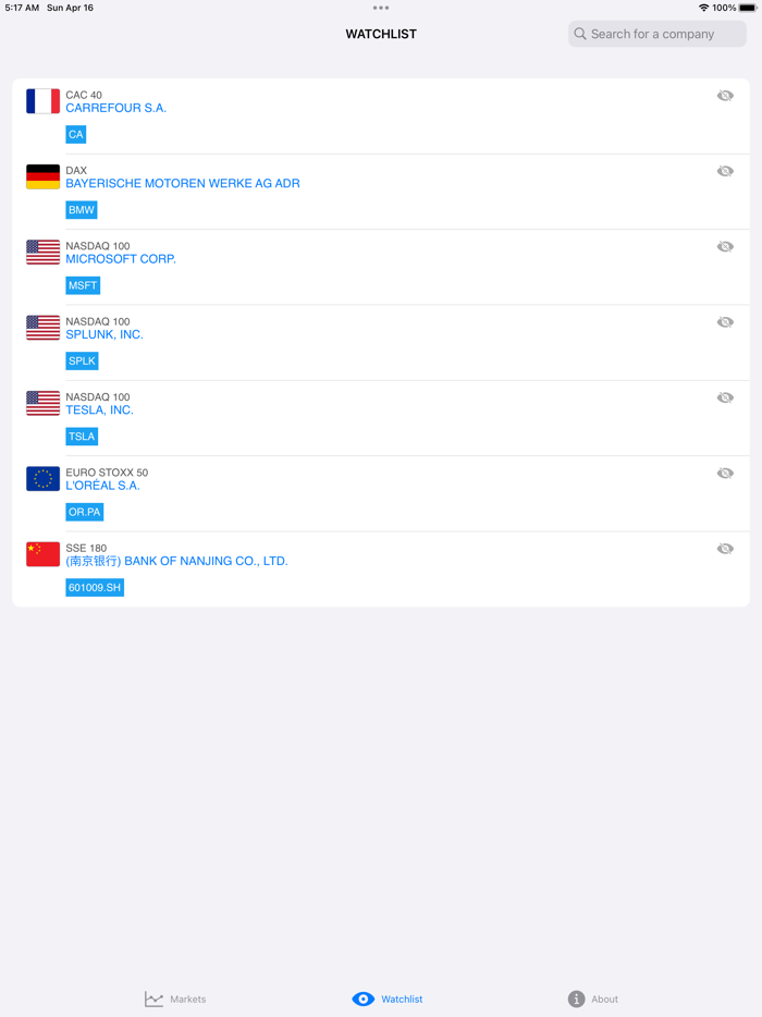 EagleEye - Company Tracker