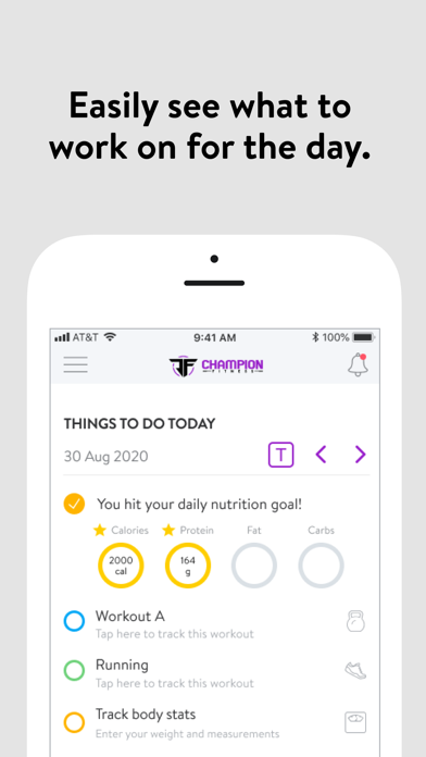 Champion Fitness Screenshot