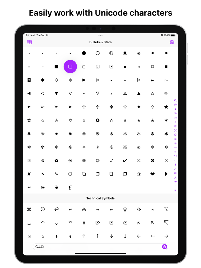 UniChar — Unicode Keyboard