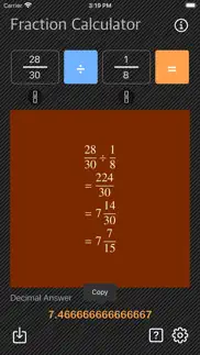 How to cancel & delete fraction calculator - math 3