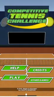 competitive tennis challenge iphone screenshot 1