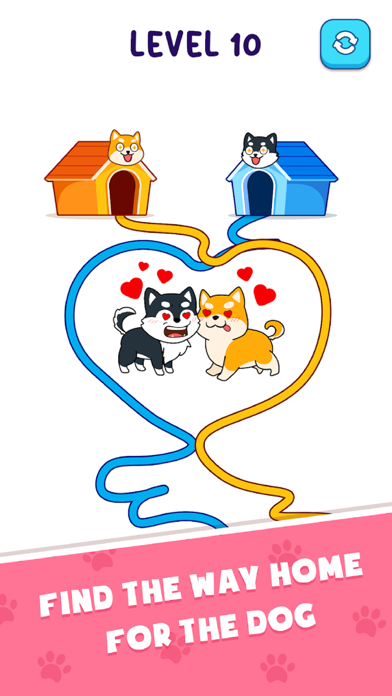 Dog Rush : Draw Home Puzzle Screenshot
