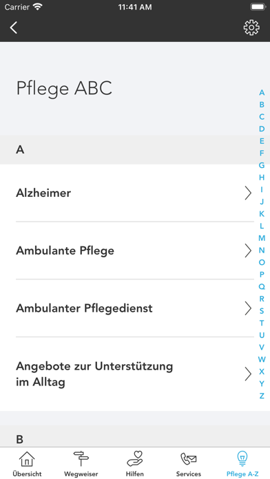 HEK Pflege Screenshot