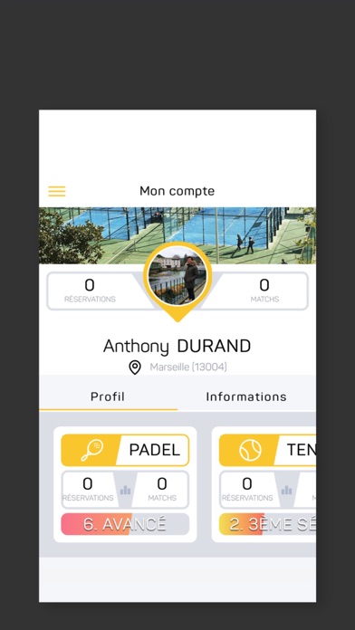 Padel Tennis Nice Valrose Screenshot