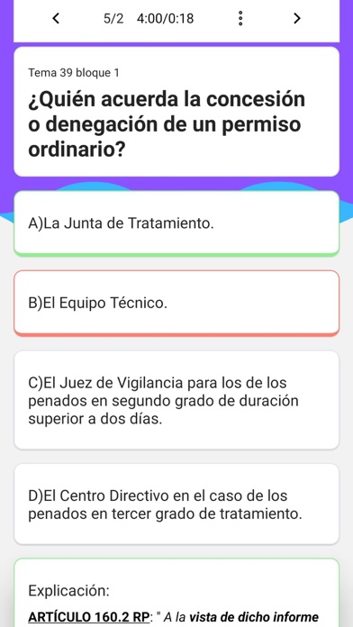 Oposicion M Tests Prisiones Screenshot