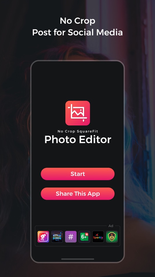 #1. No Crop SquareFit Photo Editor (iOS) 来自: Jaypalsinh Jadeja