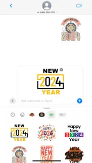 new year 2024 eve stickers iphone screenshot 1