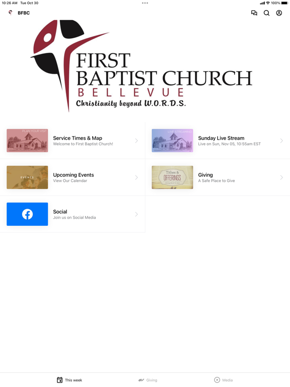 Screenshot #4 pour Bellevue First Baptist Church