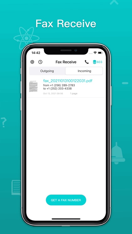 Fax Receive-receive from phone