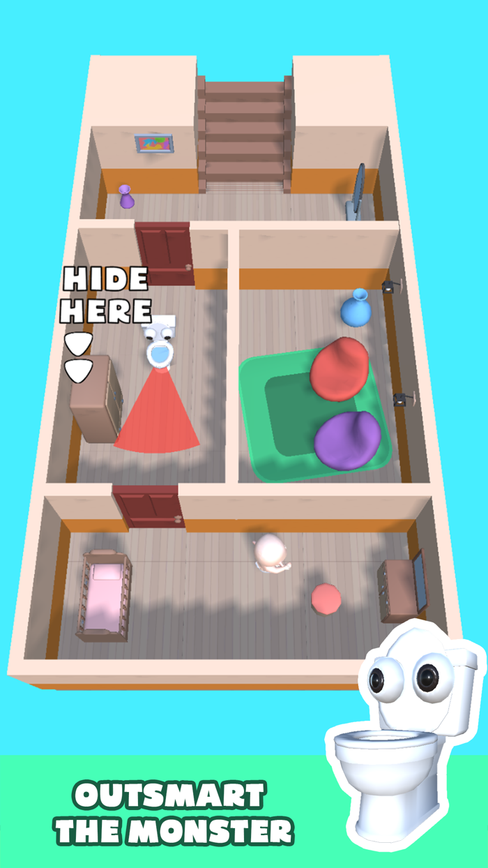 Toilet Monster Baby Escape