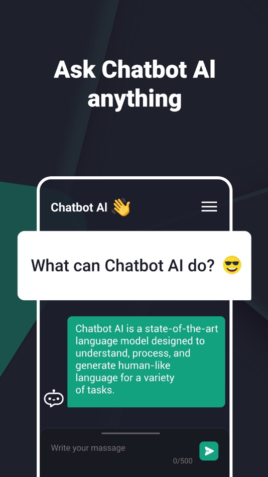 #1. Chatbot AI - Virtual Assistant (iOS) By: Apex Point Games