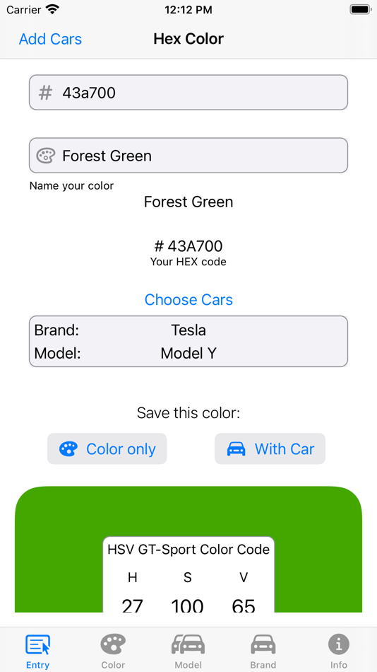 #2. GTS Colour (iOS) By: Martin Handl
