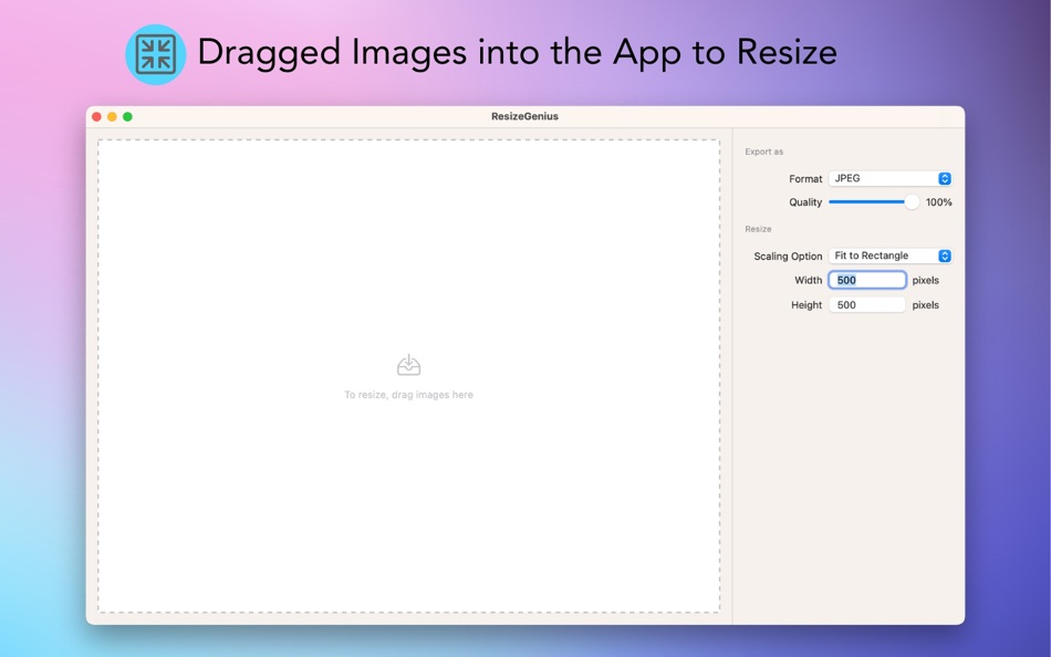 #2. ResizeGenius (macOS) Podle: Le Huang