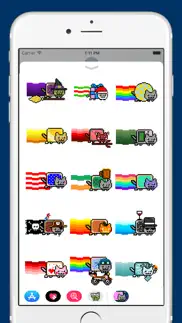 nyan cat animated stickers iphone screenshot 3