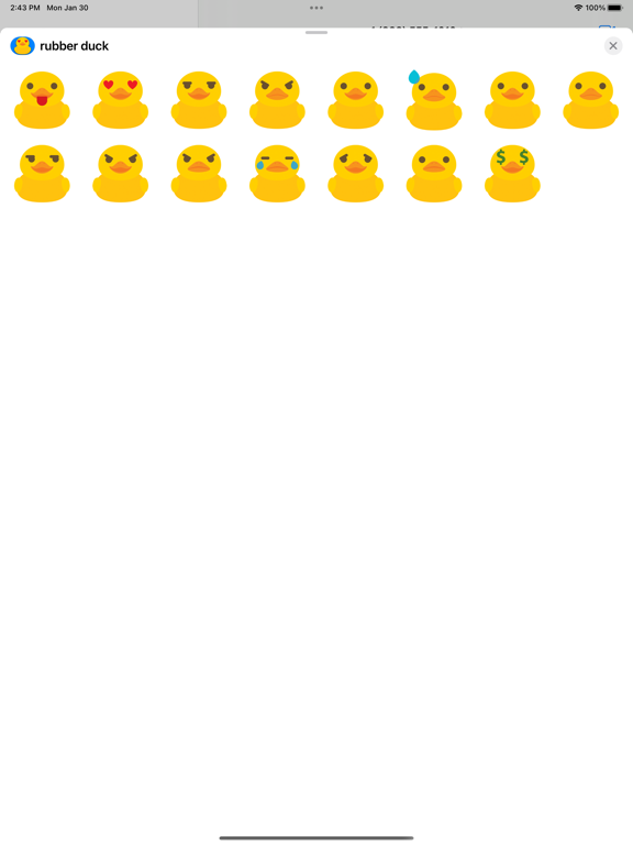 Screenshot #4 pour Autocollants de canard emoji